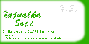 hajnalka soti business card